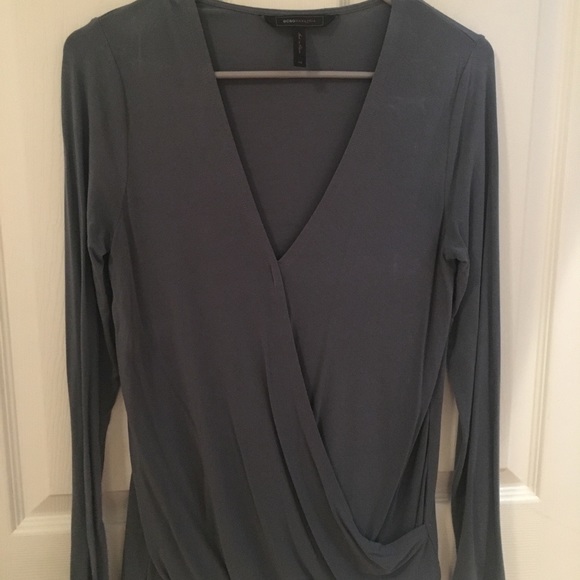 BCBG faux wrap top - Picture 1 of 2
